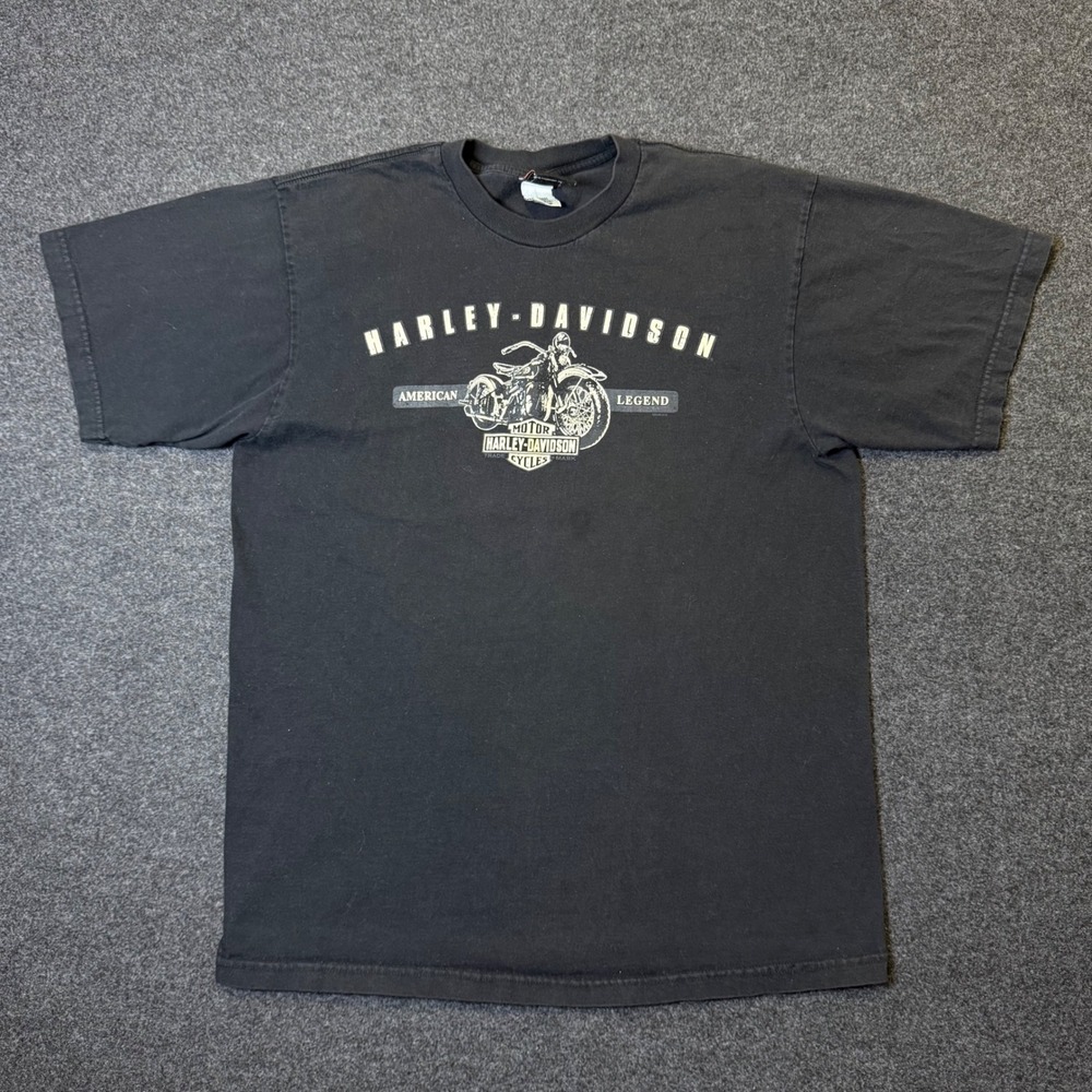 Vintage Harley-Davidson T-Shirt Mens XL Black San Diego CA American made in USA